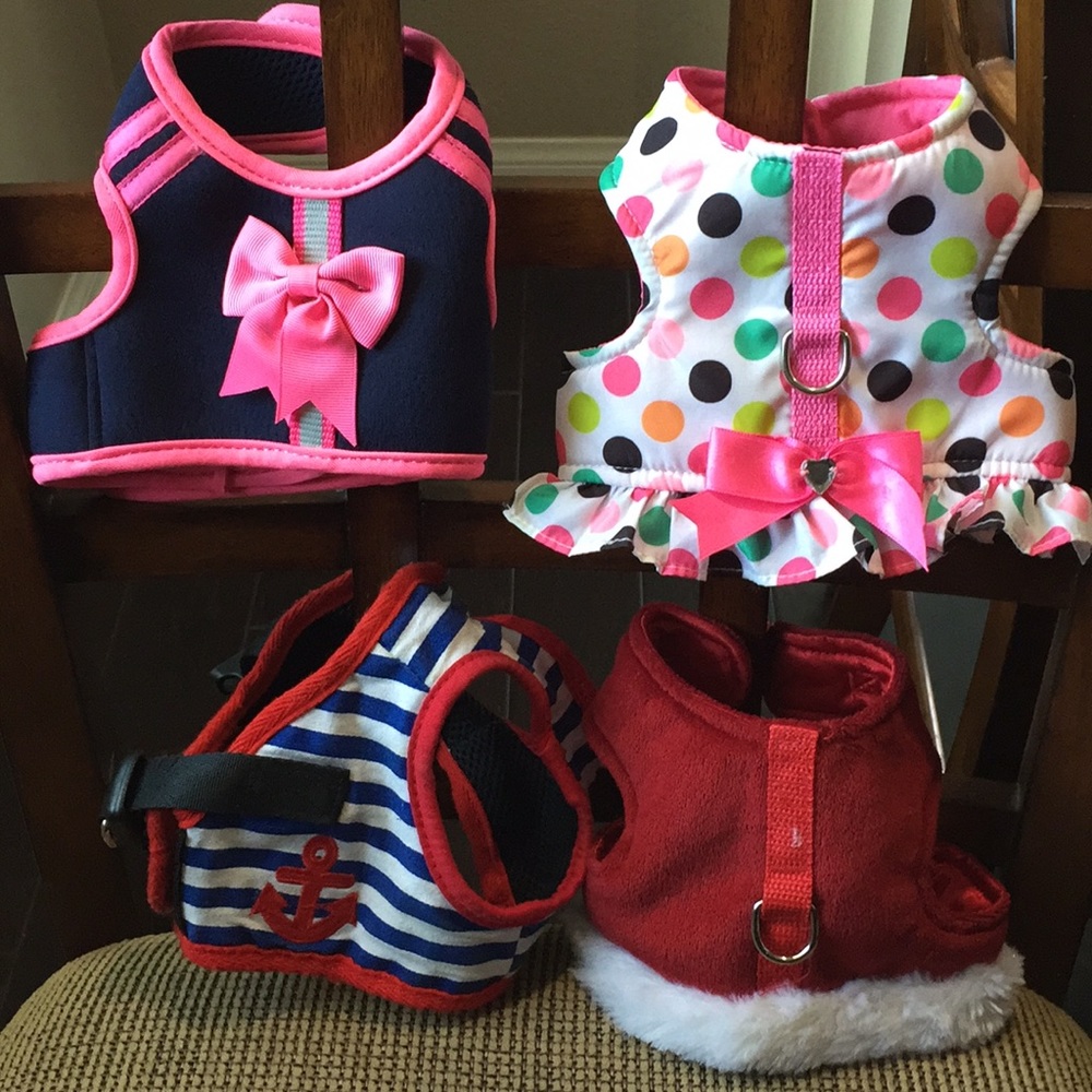 4 Puppy Harnesses size small